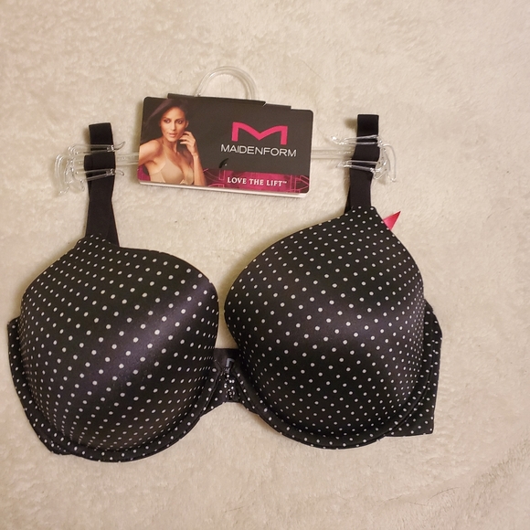 NWT Maidenform 32DD Demi Lift Black - Picture 4 of 6